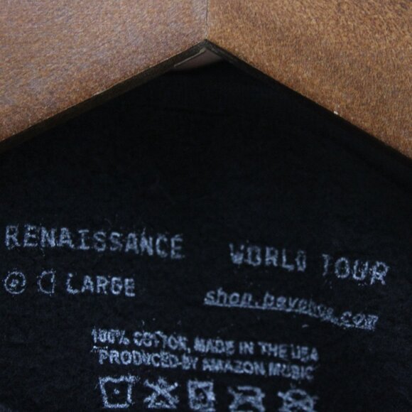 Beyonce Sweatshirt Unisex Large L Black Pullover Renaissance World Tour Concert - Picture 7 of 11